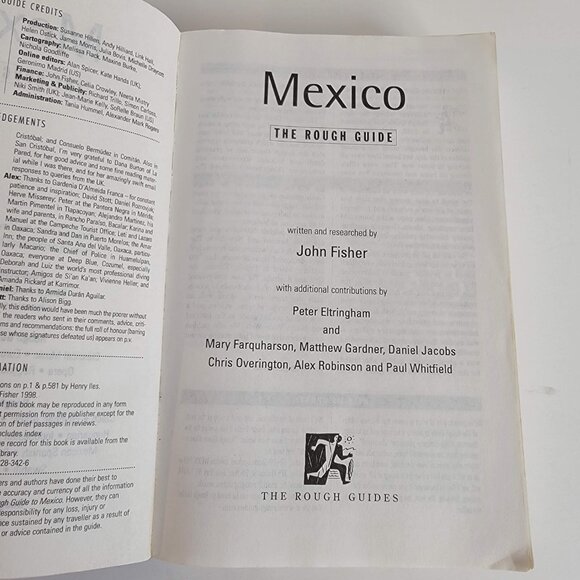 Mexico The Rough Guide 4th edition By John Fisher Travel Guide Paperback - Picture 5 of 7